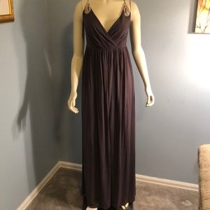 Laundry by Design Grecian Goddess Grey Dress Sz 4